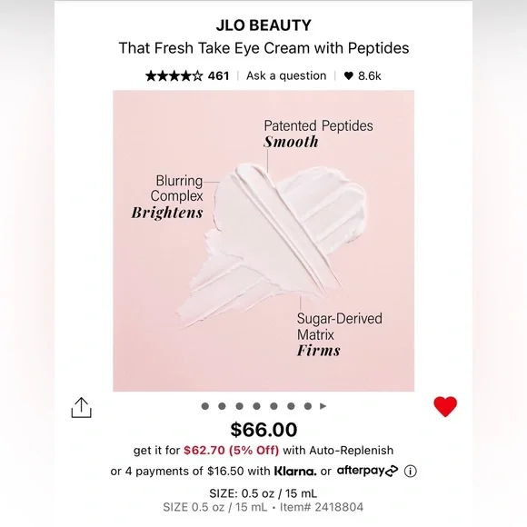 JLO BEAUTY THAT FRESH TAKE EYE CREAM - BRAND NEW! - Picture 6 of 12